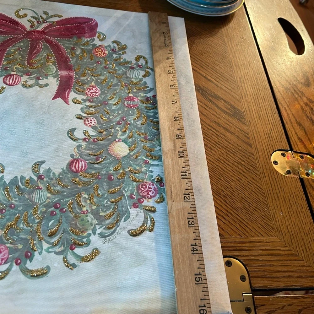 Vintage Christmas Wreath Picture